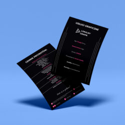 Free Floating Curved A4 Flyer Mockup